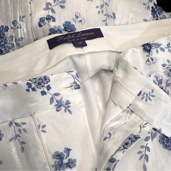 Ralph Lauren Collection Brenda Floral Wide-Leg Pant - Picture 1 of 16